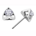 Diamond Stud Earrings in 18K Nickel Free White Gold (0.15 CT. T.W.)